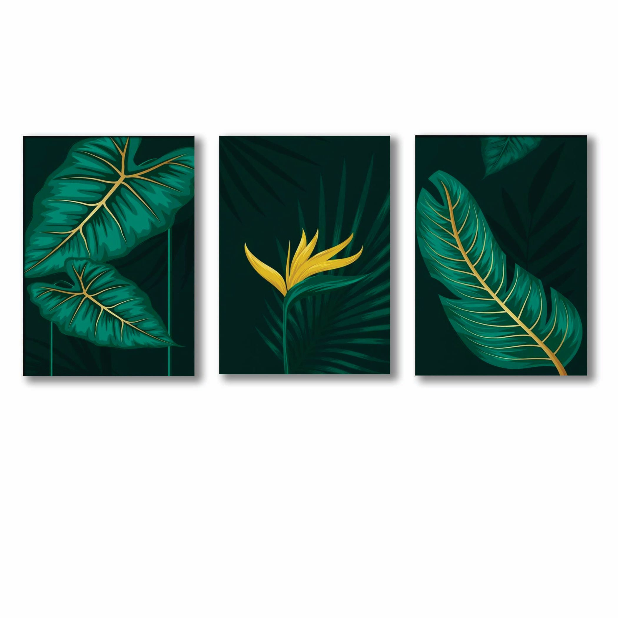 Set of 3 Premium Wall Art Photo Tiles – Modern Home Decor Sets 8x11 | With Frame - Image 2