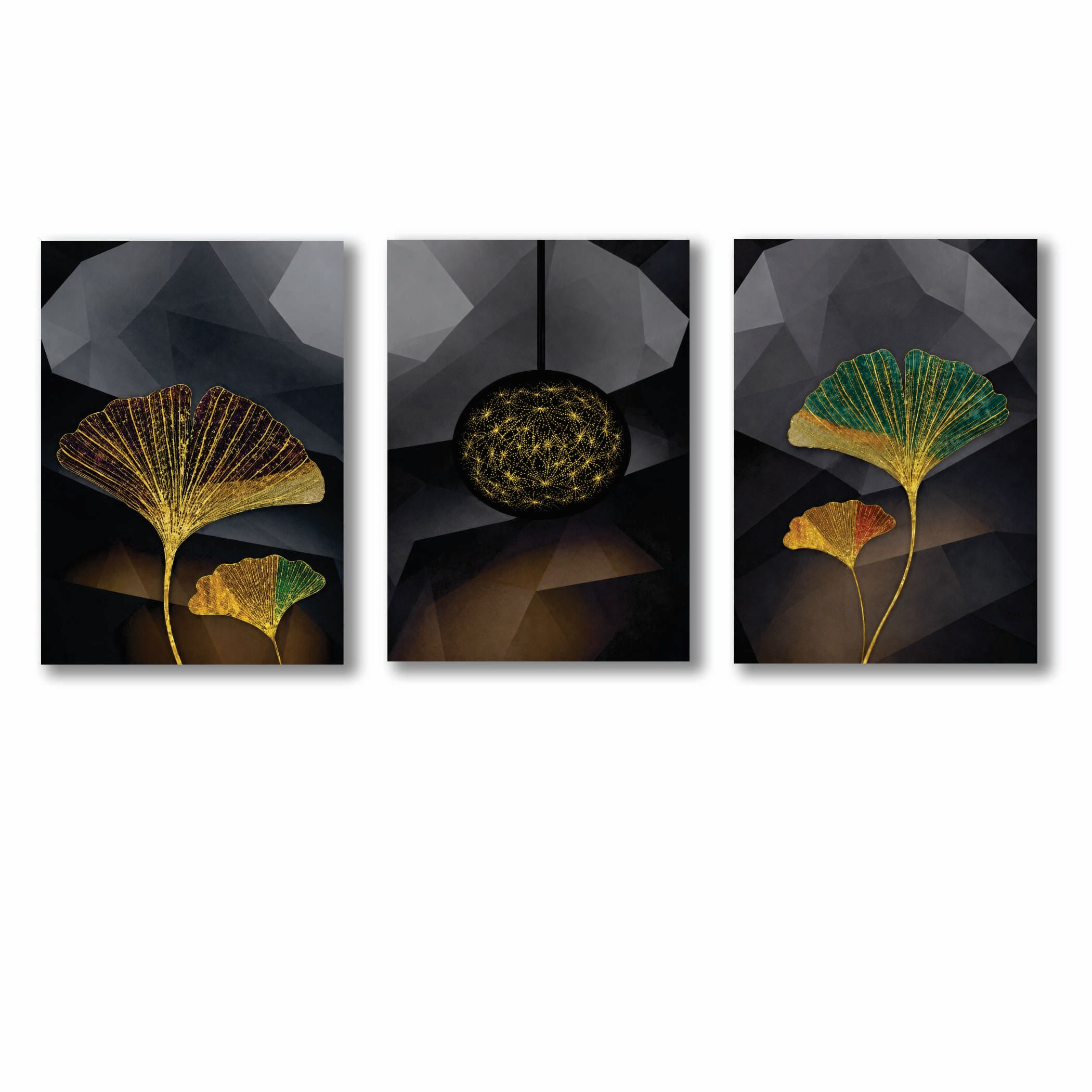 Set of 3 Wall Arts Wooden Phototile Frames for Wall Decor - Image 2
