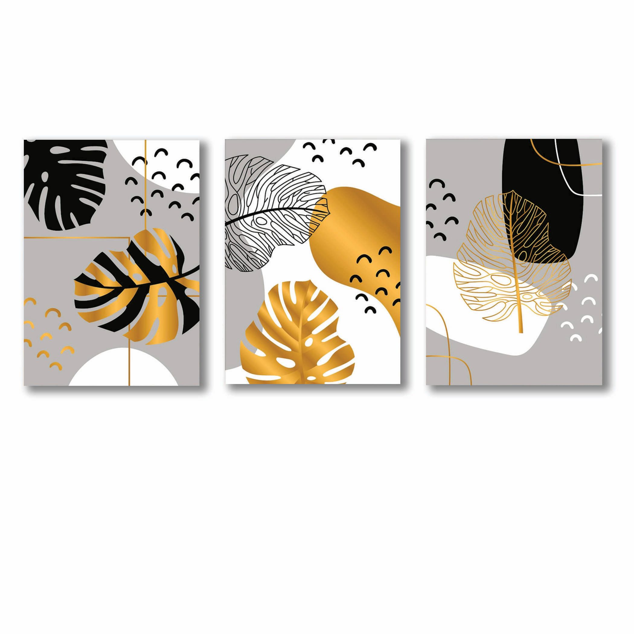 Set of 3 Wall Arts Wooden Phototile Frames for Wall Decor - Image 2